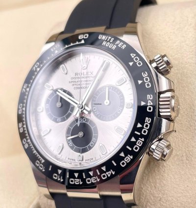 Rolex Daytona 116519ln White Gold Oysterflex Silver Dial Unworn 2022
