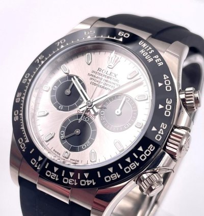 Rolex Daytona 116519ln White Gold Oysterflex Silver Dial Unworn 2022