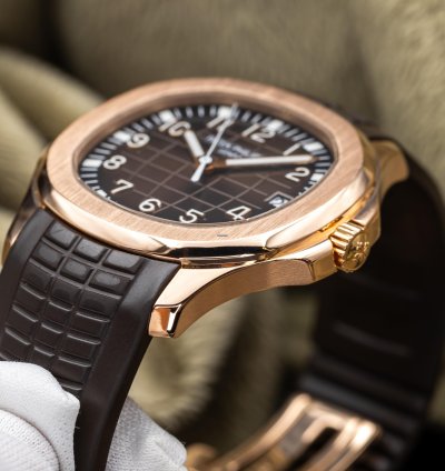 Patek Philippe Aquanaut 5167r-001 40mm Rose Gold Brown Dial Full Set