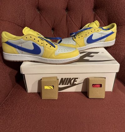 Travis Scott Canary Jordan 1 Retro Low