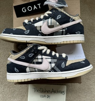 Travis Scott Dunk Low Premium Qs Sb Cactus Jack 8 5 No Box