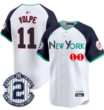 Anthony Volpe Jersey 11 New York Yankees City Connect Vapor Premier Limited Stitched Alternate