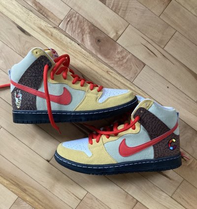 Nike Sb Dunk High Color Skates Kebab And Destroy