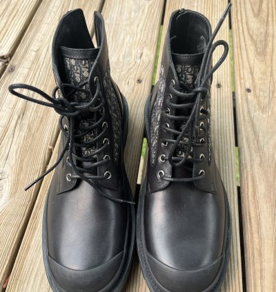 Dior Explorer Ankle Boots Black Oblique