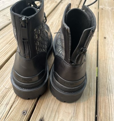 Dior Explorer Ankle Boots Black Oblique