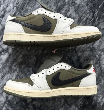 Travis Scott Jordan 1 Low Og Reverse Olive