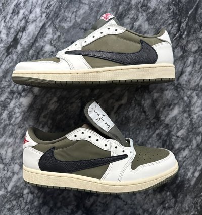 Travis Scott Jordan 1 Low Og Reverse Olive