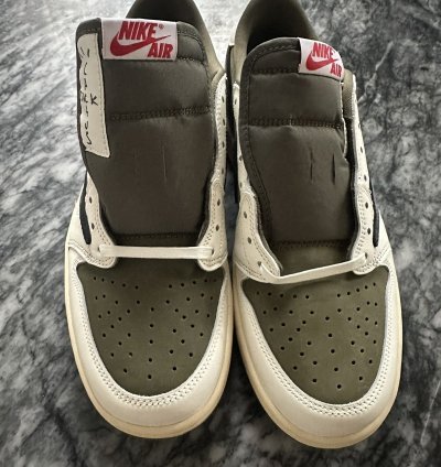 Travis Scott Jordan 1 Low Og Reverse Olive
