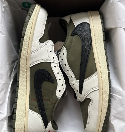 Travis Scott Jordan 1 Low Og Reverse Olive