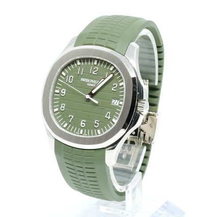 Patek Philippe Aquanaut 5168g Box And Papers 2020 Green Dial White Gold
