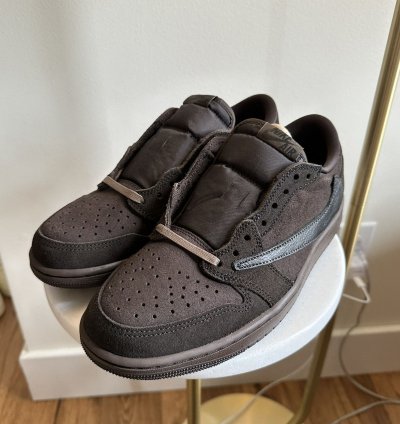 Travis Scott Jordan 1 Low Og Sp Dark Mocha Velvet Brown