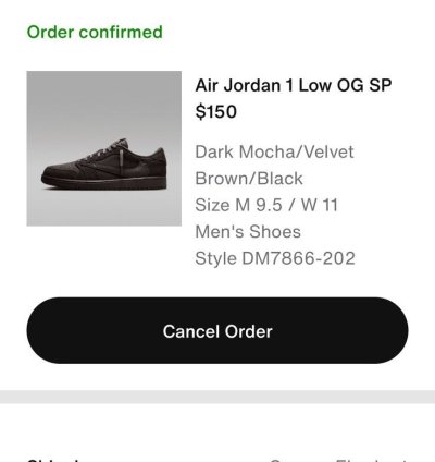 Travis Scott Jordan 1 Low Og Sp Dark Mocha Velvet Brown