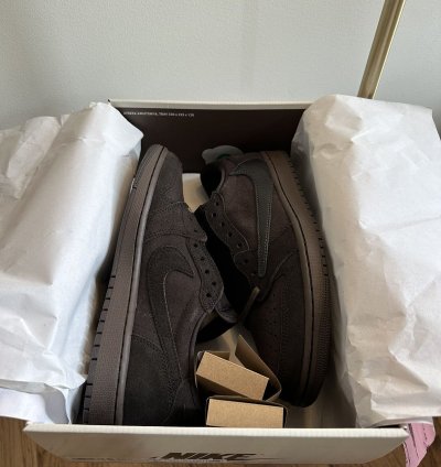 Travis Scott Jordan 1 Low Og Sp Dark Mocha Velvet Brown