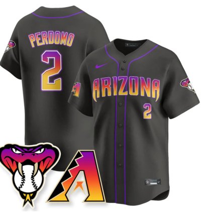 Geraldo Perdomo Jersey 2 Arizona Diamondbacks 2025 City Connect Concept Stitched Black