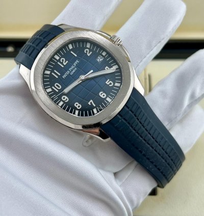 Patek Philippe Aquanaut 5168g White Gold Blue Dial 2019