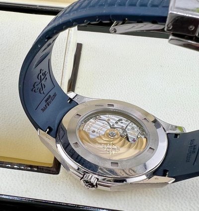 Patek Philippe Aquanaut 5168g White Gold Blue Dial 2019