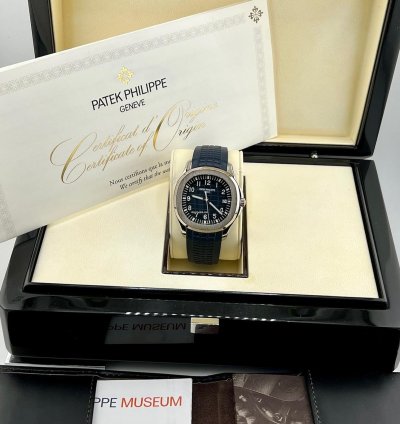 Patek Philippe Aquanaut 5168g White Gold Blue Dial 2019