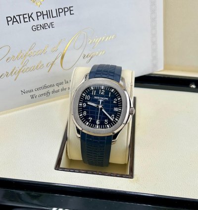 Patek Philippe Aquanaut 5168g White Gold Blue Dial 2019