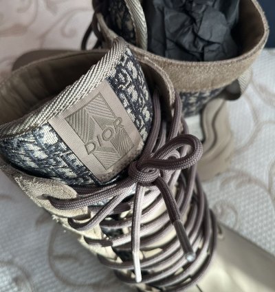 Dior Garden Lace Up Boots Shoes