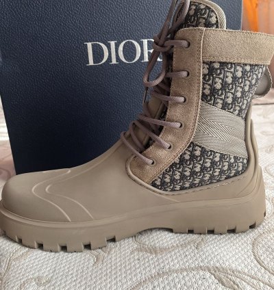 Dior Garden Lace Up Boots Shoes