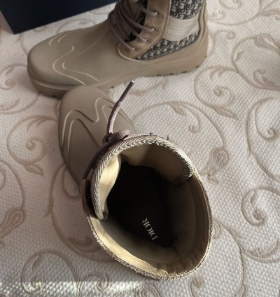 Dior Garden Lace Up Boots Shoes