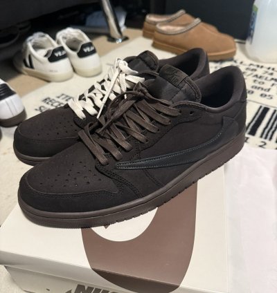Travis Scott Jordan 1 Low Velvet Mocha Brown