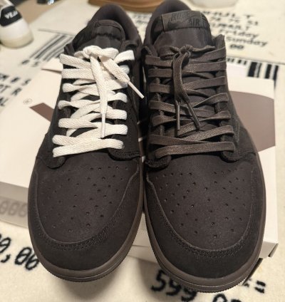 Travis Scott Jordan 1 Low Velvet Mocha Brown