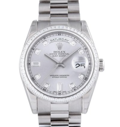 Rolex Day-date 36 118399br Automatic White Gold New