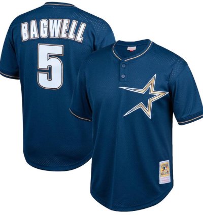 Houston Astros Jeff Bagwell Navy 1997 Throwback Mesh Jersey