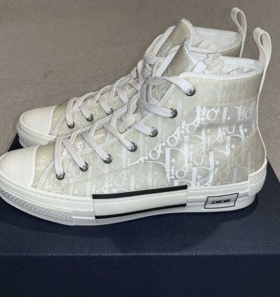 Dior High-top Sneaker -b23 White Oblique