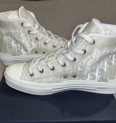 Dior High-top Sneaker -b23 White Oblique