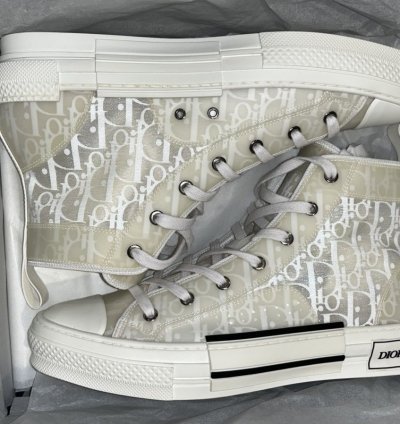 Dior High-top Sneaker -b23 White Oblique