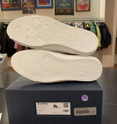 Dior Hightop Canvas Sneaker 44 5