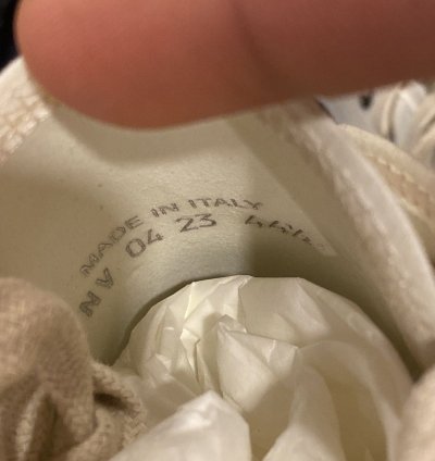 Dior Hightop Canvas Sneaker 44 5