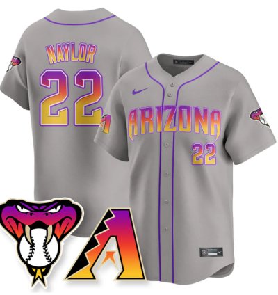 Josh Naylor Jersey 22 Arizona Diamondbacks 2025 City Connect Concept Stitched Gray