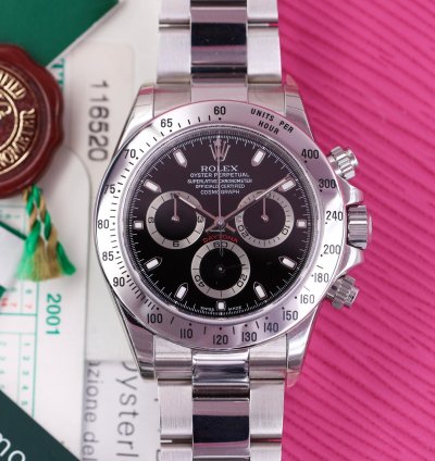 Rolex Daytona 116520 Nos Full Stickers - Series - 2001 - Very Rare - New - Lc170