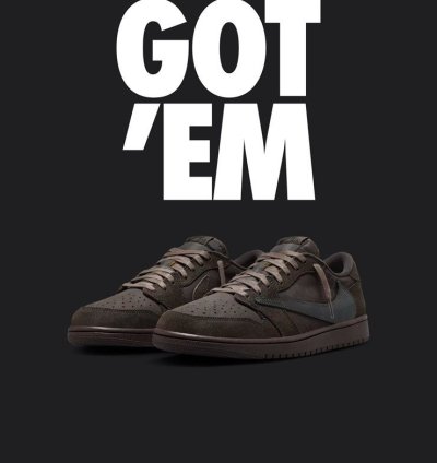Travis Scott Jordan One Low Velvet Browns