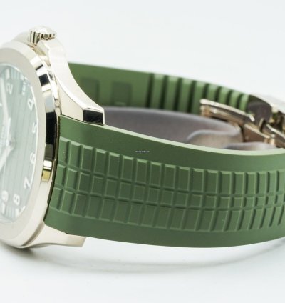 Patek Philippe Aquanaut 5168g-010 5168g White Gold Khaki Green 2021 Fa