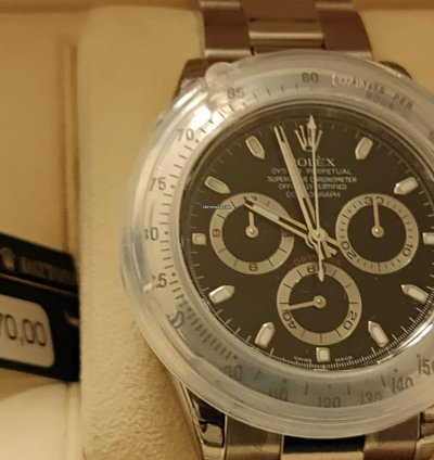 Rolex Daytona 116520 Nos Full Stickers Qr Code - 2007 Italian Warranty - Never Worn - Mint