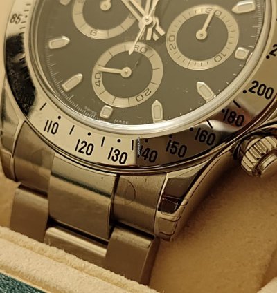 Rolex Daytona 116520 Nos Full Stickers Qr Code - 2007 Italian Warranty - Never Worn - Mint