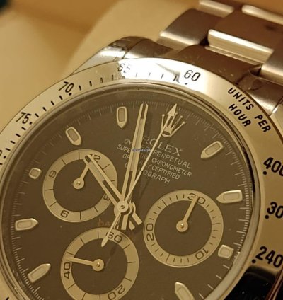 Rolex Daytona 116520 Nos Full Stickers Qr Code - 2007 Italian Warranty - Never Worn - Mint