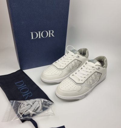 Dior Homme B27 White And Grey Oblique Sneakers 45