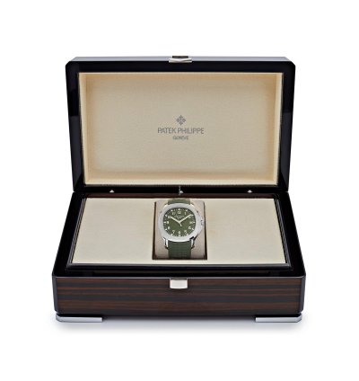 Patek Philippe Aquanaut 5168g-010 Jumbo White Gold Khaki Green