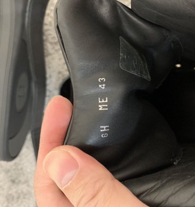 Dior Homme Bondage Black Patent Leather High Top Sz 43