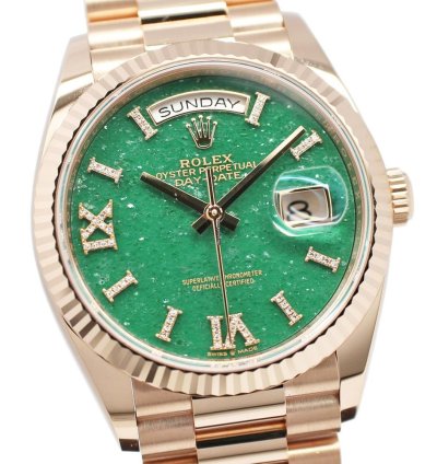Rolex Day-date 36 128235 Automatic Red Gold Like New Unworn