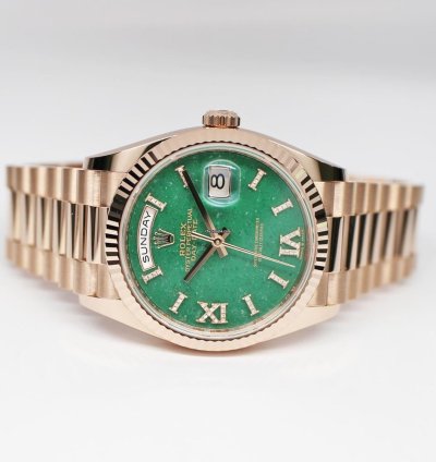 Rolex Day-date 36 128235 Automatic Red Gold Like New Unworn