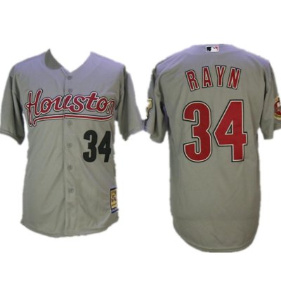 Houston Astros Nolan Ryan Gray 2006 Throwback Jersey