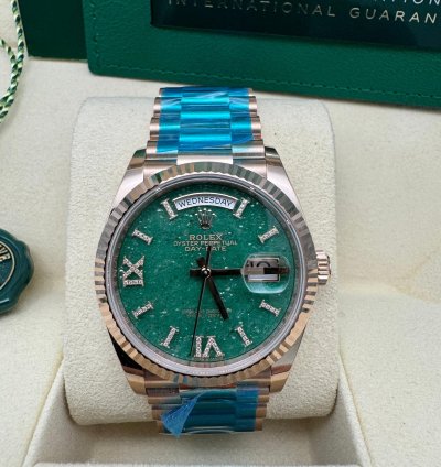 Rolex Day-date 36 128235 Green Aventurine Dial New 2023