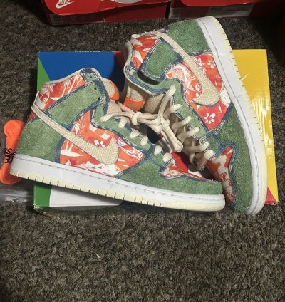 Nike Sb Dunk High Hawaii Maui Wowie Size 8