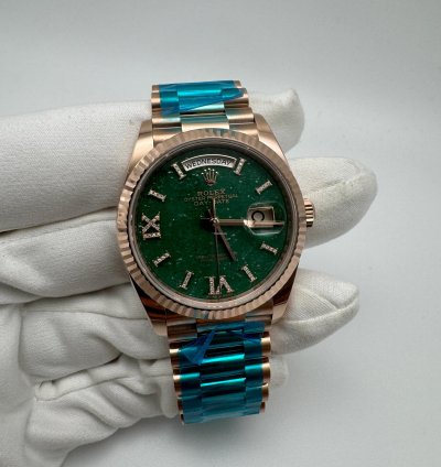 Rolex Day-date 36 128235 Green Aventurine Dial New 2023